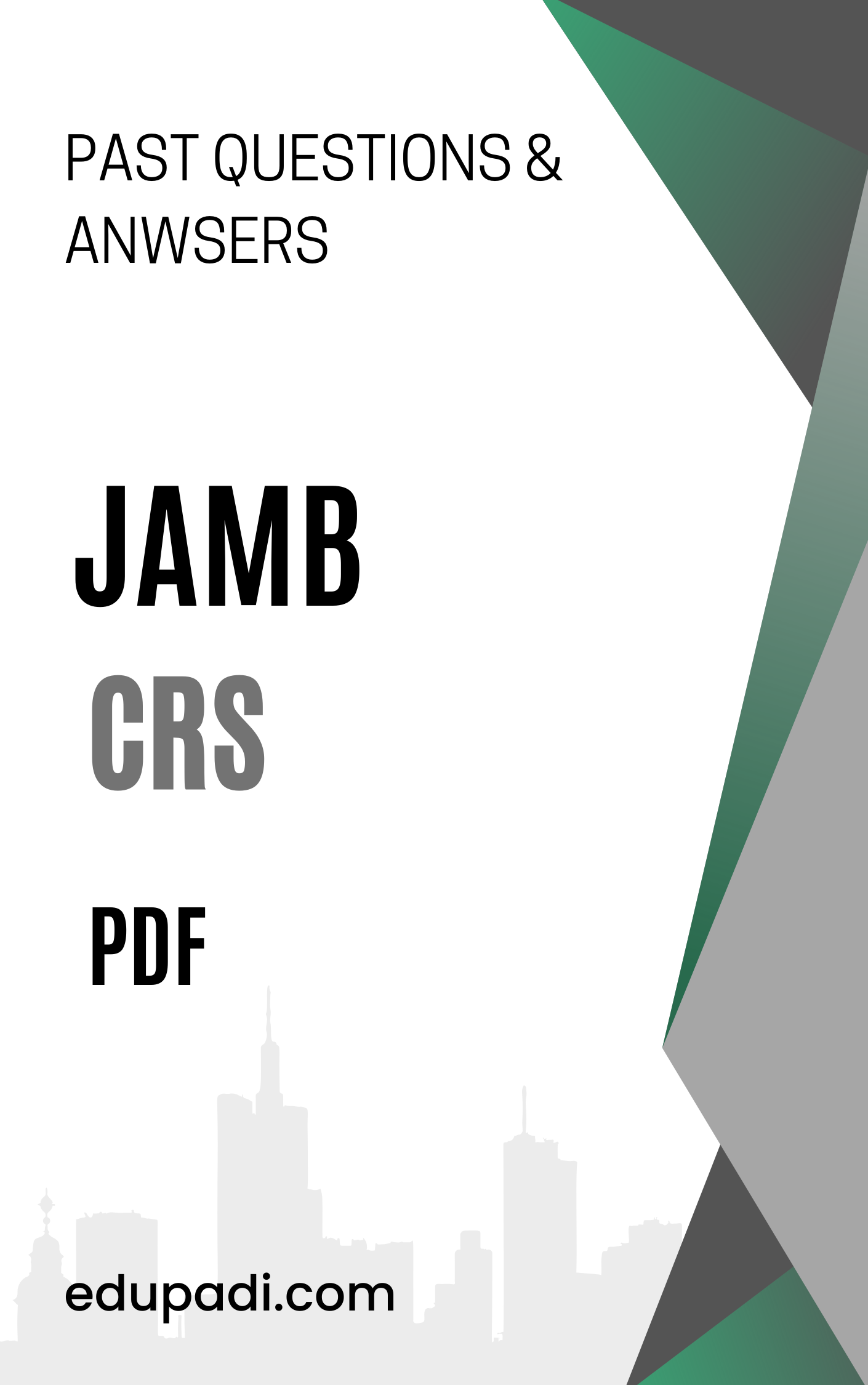 JAMB CRS PDF Past Questions And Answers EduPadi Shop JAMB CRS PDF Past Questions And Answers EduPadi Shop
